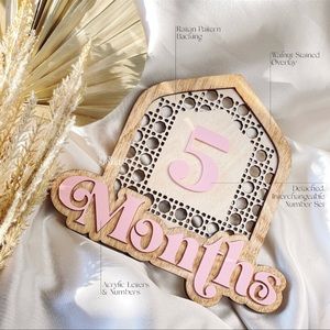 Boho Baby Monthly Milestone Markers